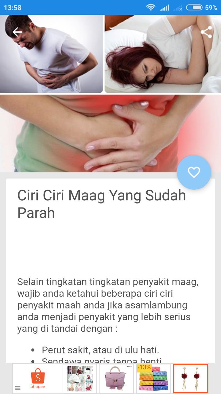 Ciri Ciri Sakit Maag Atau Lambung - Ini Cirinya