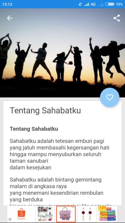  Puisi  Untuk Sahabat  Sejati  for Android APK Download