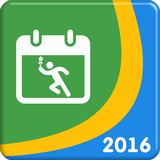 Calendrier pour Rio 2016 icône