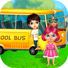 Juegos de autobuses escolares icono