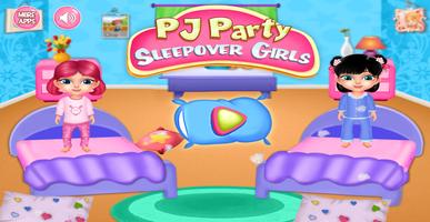 Pyjama Party für Mädchen Plakat