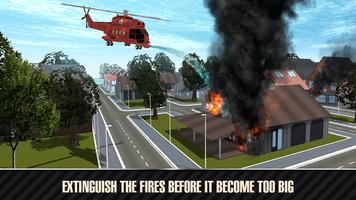 Fire Helicopter Simulator 3D capture d'écran 2