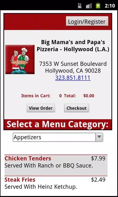 BIG MAMA'S AND PAPA'S PIZZERIA, Los Angeles - 7353 W Sunset Blvd