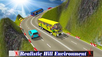 Mountain Bus Real Driving: Hill Simulator Affiche