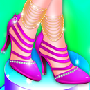 Permen sepatu hak tinggi pabrik pembuatan sepatu APK