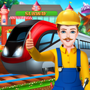 Metrô trem estação construtor construção jogos APK