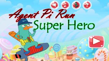 Agent Pi Run Super Hero Advent poster