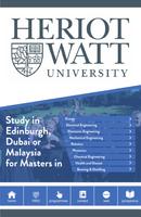 پوستر Engineering Heriot-Watt Uni