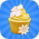 Vanilla Cream Cupcake Maker أيقونة