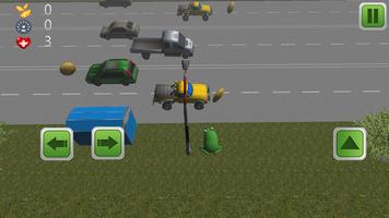 Frog Crossing Road Traffic 3D تصوير الشاشة 1