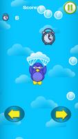 Penguin Parachute Sky Downfall पोस्टर