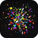 Flying Colored Particles LWP APK