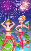 Fitness Girl Bubble poster