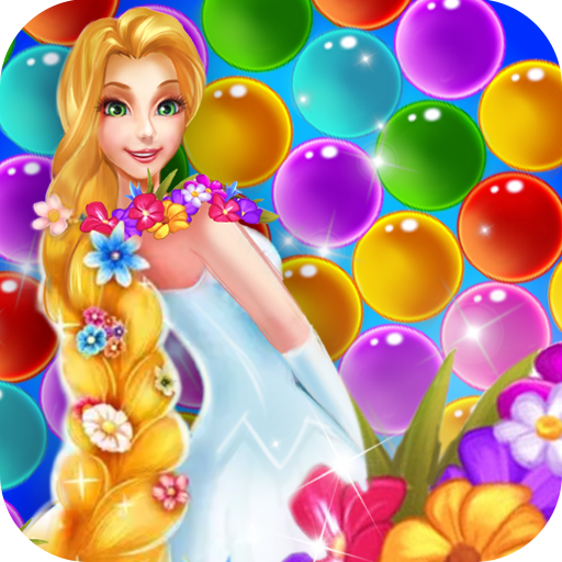 long hair princess bubble