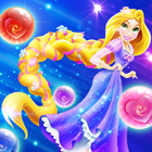 آیکون‌ long hair princess bubble