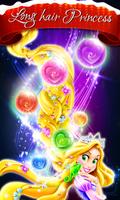 long hair princess bubble Plakat
