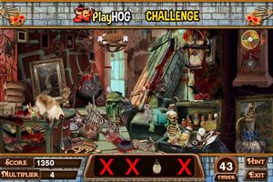 Challenge #127 Scary Mansion Hidden Objects Games Affiche