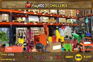 Hidden Object Games Top Warehouse Challenge # 322 الملصق