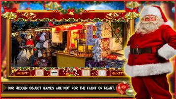 Free New Hidden Object Games Free New Santa Sleigh ポスター