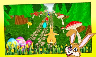Easter Bunny Run 3D Poster