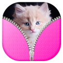 Cute Kitty Zipper Lock Screen APK