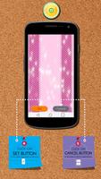 Cute Pink Zipper Lock Screen स्क्रीनशॉट 1