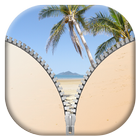 Beach Zipper Lock Screen ikona