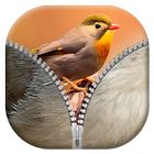 Birds Zipper Lock Screen آئیکن