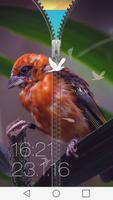 Birds Zipper Lock Screen ภาพหน้าจอ 2