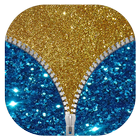 Glitter Zipper Lock Screen-icoon