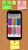 Glitter Zipper Lock Screen Affiche