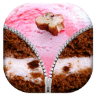 Dessert Zipper Lock Screen icon