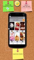 Dessert Zipper Lock Screen Affiche