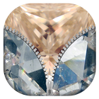 Diamonds Zipper Lock Screen icône