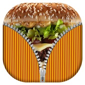 Food Zipper Lock Screen simgesi