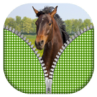 Horse Zipper Lock Screen icône