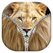 Lion Zipper Lock Screen