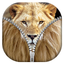 Lion Zipper Lock Screen APK