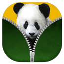 Cute Panda Zipper Lock Screen APK