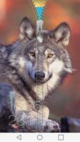 Wolf Zipper Screen Affiche