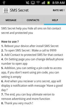SMS Secret Free screenshot 3