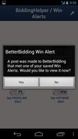 BetterBidding Hotel Win Alerts syot layar 2