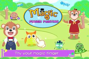 Magic Finger Painting Cartaz
