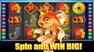 Big Gold Fish Slots Games - Top Slot Machines 2018 постер
