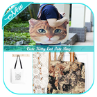 Cute Kitty Cat Tote Bag icon