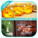 Cute Prism Mason Jar Candle Light APK