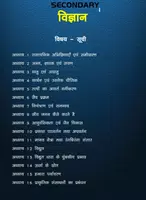 Class 10 Science Hindi Medium Poster