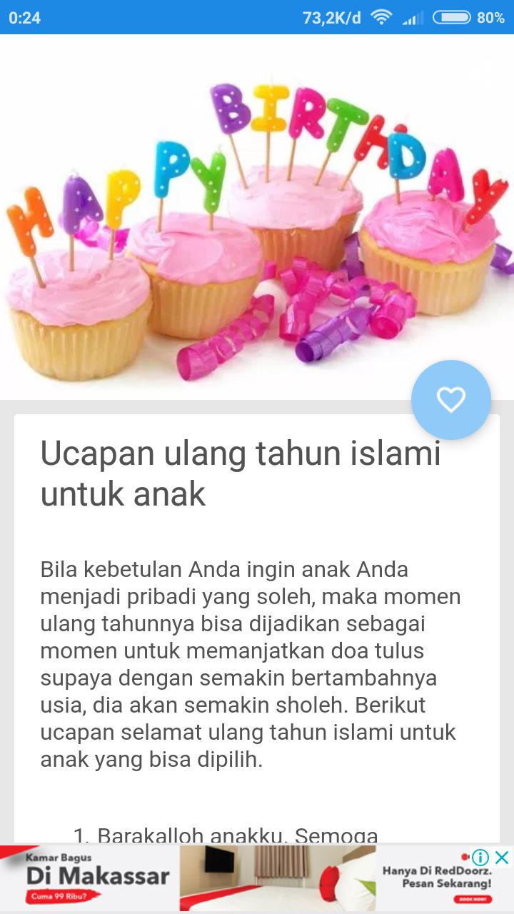  Ucapan Ulang Tahun Untuk Anak  for Android APK Download