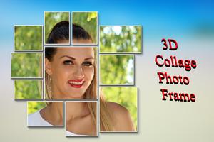 3D Collage Photo Frame Affiche