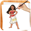 Learn to Draw Moana NEW aplikacja